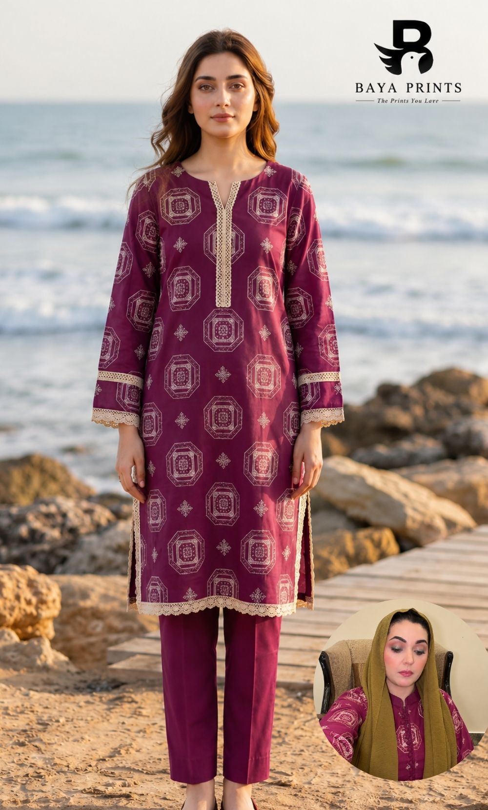 Maha Special | Premium 2PC Embroidered Lawn | Unstitched