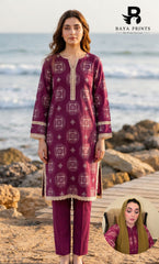 Maha Special | Premium 2PC Embroidered Lawn | Unstitched