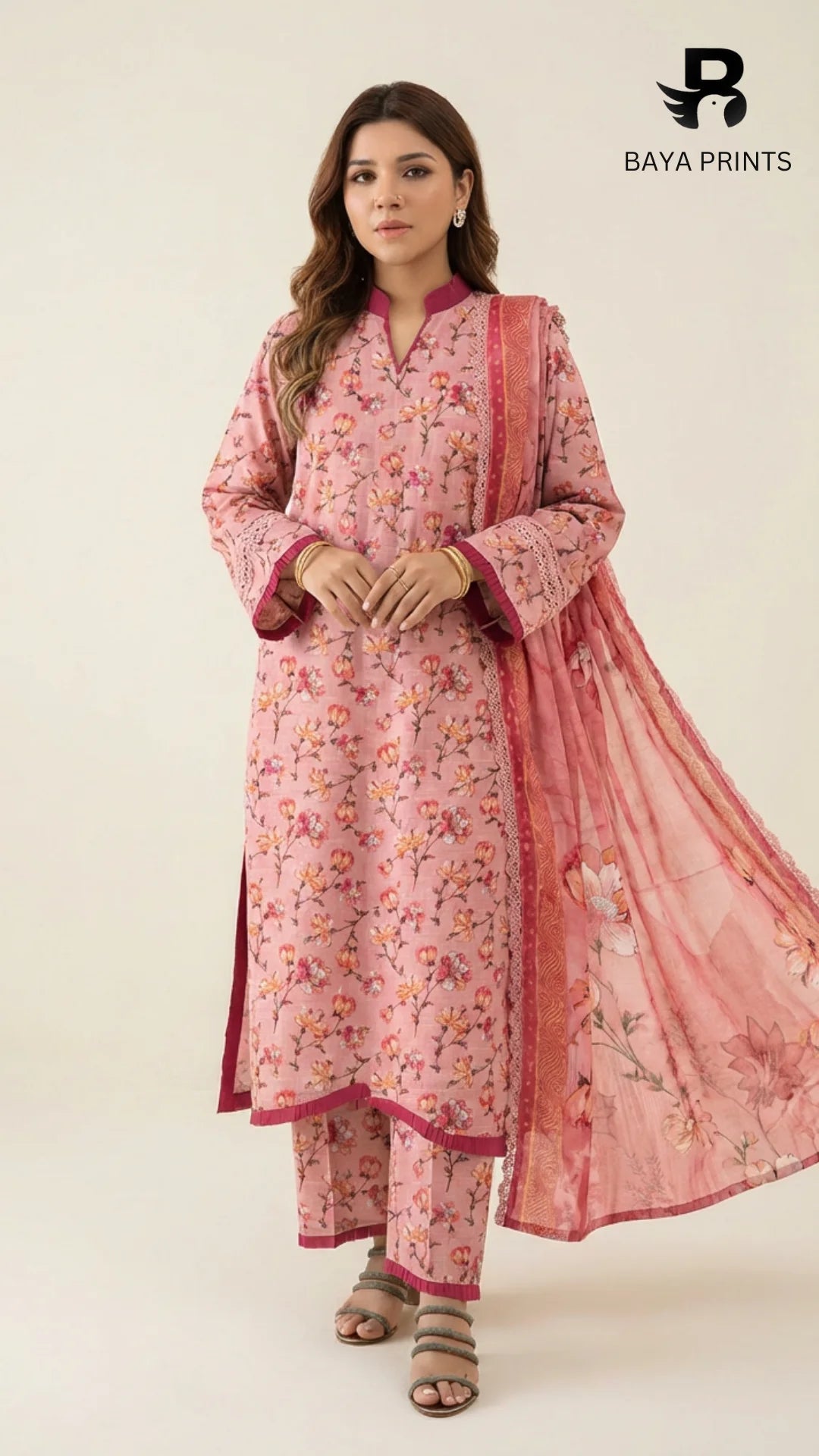 3PC Unstitched Khadar Suit  BA-K-V11-24 C -1