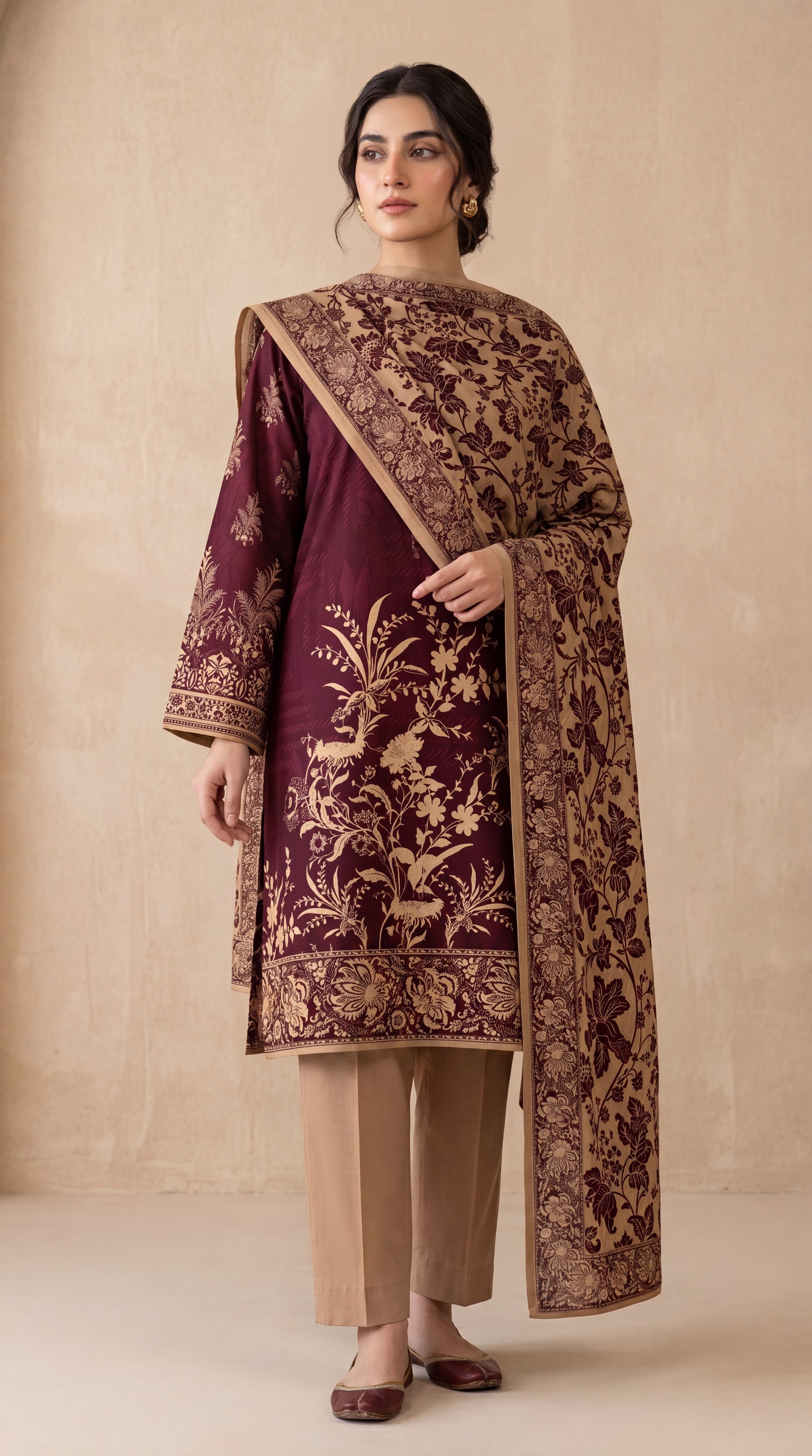 3PC Printed Lawn | Unstitched |  V23