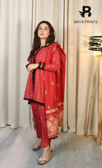3PC Unstitched Khadar Suit  BA-K-V11-24 A -8