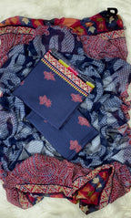 3 Piece Unstitched Printed Doria Viscose Suit with Bamber Dupatta BA-V7-014