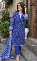 3PC Printed Lawn | Unstitched |  ET-V2