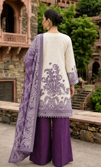 3PC Printed Lawn | Unstitched | BA-V25